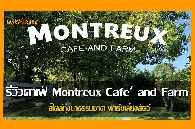 รีวิวคาเฟ่ Montreux Cafe’ and Farm สไตล์ทุ่งนาธรรมชาติ ฟาร์มเลี้ยงสัตว์