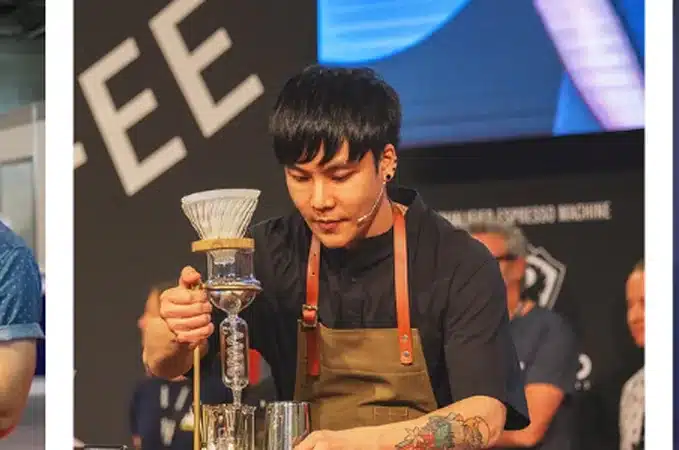 ภาพการแข่งขันลาเต้อาร์ตของทีม Roast8ry