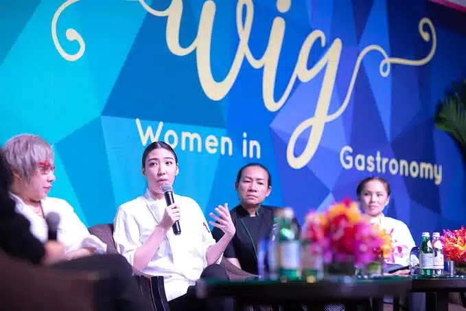 เชฟแพมบนเวทีงานวงการอาหาร