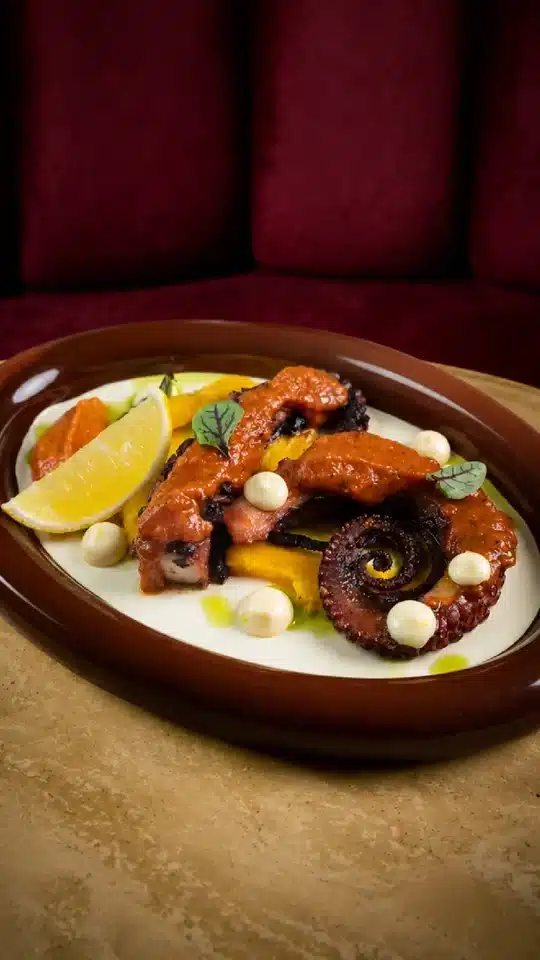 Spanish Octopus Isaan Molcajete เมนูทาปาสของ ELPASO Bangkok