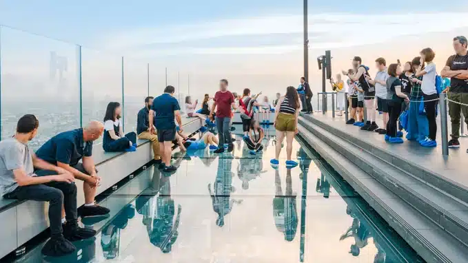 วิวและบรรยากาศ Mahanakhon SkyWalk กรุงเทพฯ
